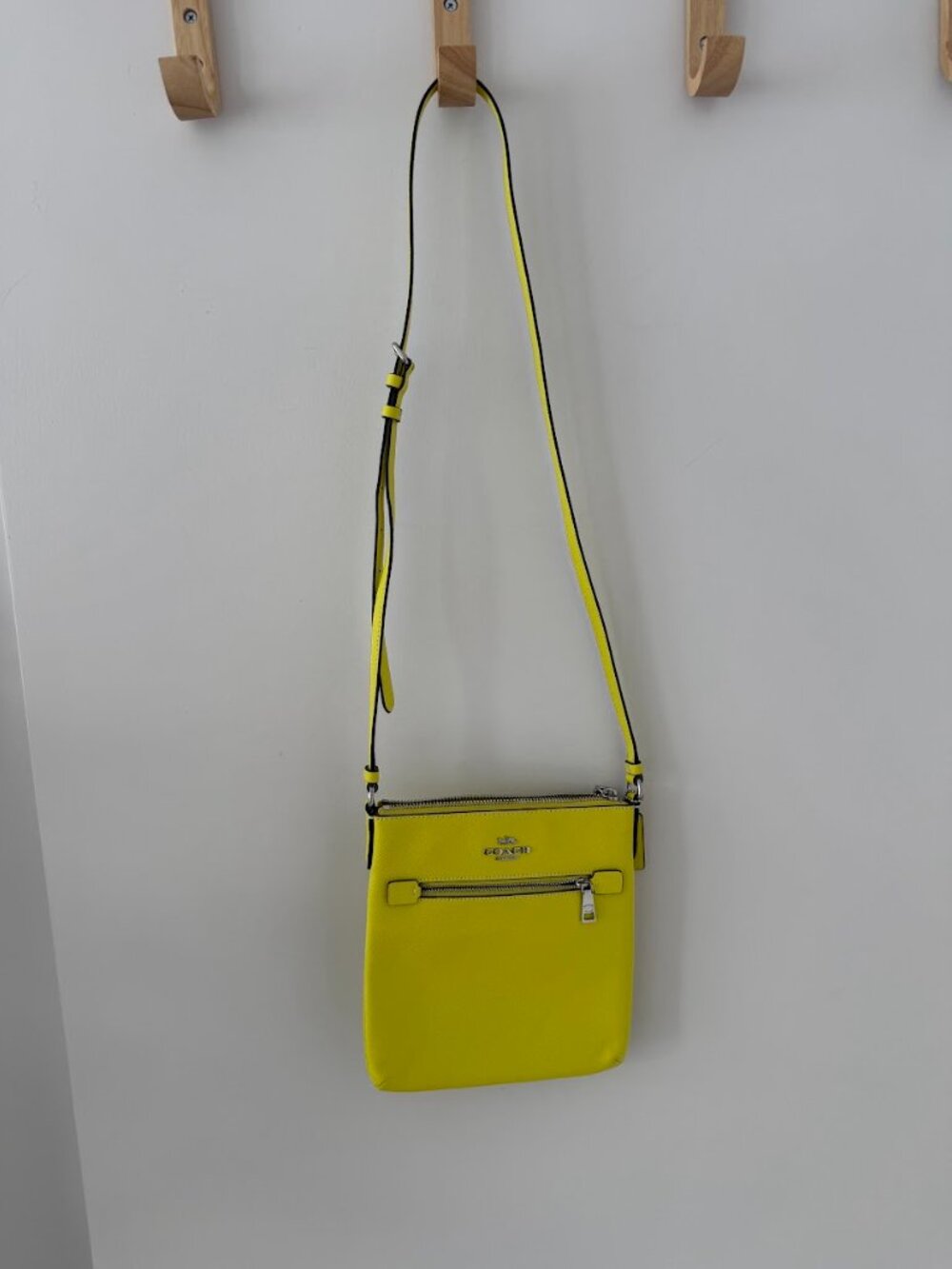 Coach Neon Yellow Crossbody Bag